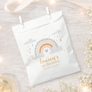 Sachets En Papier Bolsa De Papel Moderne Arc-en-ciel Couleurs neutre