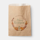 Sachets En Papier Bon thanksgiving Delicate Fall Wreath (Devant)