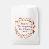 Sachets En Papier Bon thanksgiving personnalisé Autumn Leaf Party (Devant)