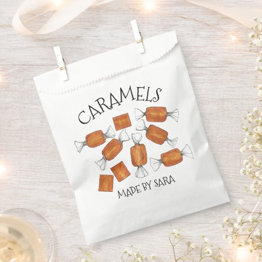 Sachets En Papier Bonbons Caramels Salés Faits Maison Par (Coupé)