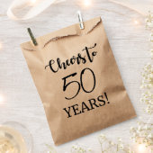 Sachets En Papier Bonjour à 50 ans ! (Coupé)