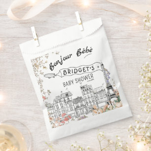 Sachets En Papier Bonjour Bebe Baby shower neutre du genre