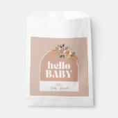 Sachets En Papier Bonjour bébé douche customisée (Devant)