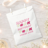 Sachets En Papier Bonne fête d'anniversaire Pink Circus Animal Crack (Coupé)