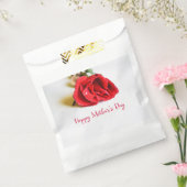 Sachets En Papier Bonne fête des mères avec une seule rose rouge (Scellé)