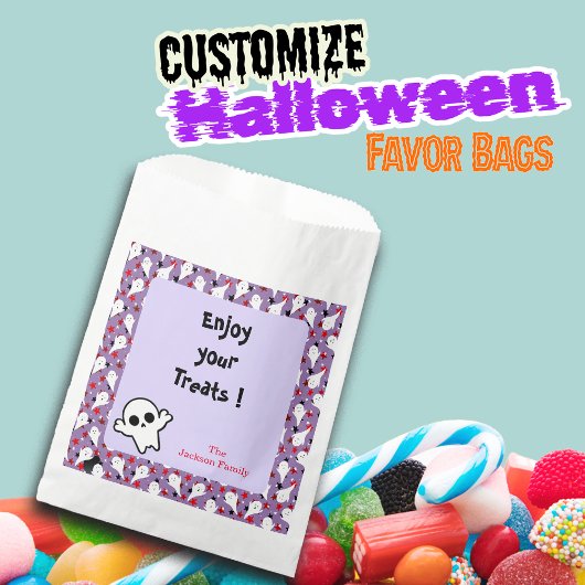 Sachets En Papier Bonne Halloween Ghouls Personnaliser du parti de c