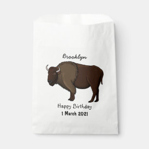 Sachets En Papier Bonne illustration de bison américain