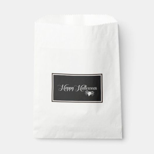 Sachets En Papier Bonne typographie d'Halloween (Devant)