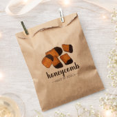 Sachets En Papier Bonnet de miel britannique Éponge Cendres Toffee C (Coupé)