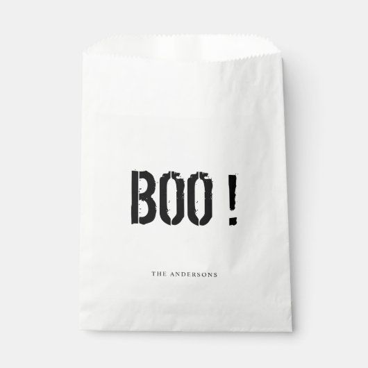 Sachets En Papier Boo | Bonne Halloween (Devant)