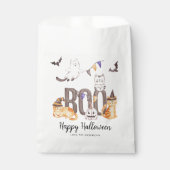 Sachets En Papier Boo Cute Happy Halloween Chats Fantômes Citrouille (Devant)