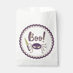 Sachets En Papier Boo drôle Halloween personnage d'araignée main