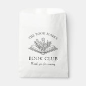 Sachets En Papier Book Club Name Personalized Thank You (Devant)