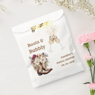 Sachets En Papier Boots & Bubbly Boho Western Bride douche Party
