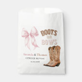 Sachets En Papier Boots or Bows Western Gender Reveal (Devant)