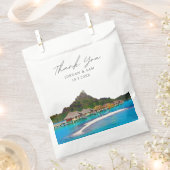 Sachets En Papier Bora Bora Mariage Faveur Merci (Coupé)