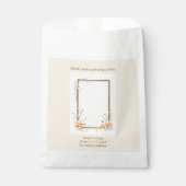 Sachets En Papier Botanique Chaleureuse Mariage beige (Devant)