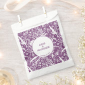 Sachets En Papier Botanique moderne violet (Coupé)