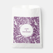 Sachets En Papier Botanique moderne violet (Devant)