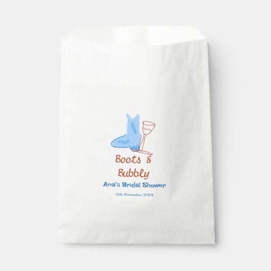 Sachets En Papier Bottes et bouteille de champagne pétillant enterre (Devant)