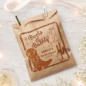 Sachets En Papier Bottes rustiques et bubbly Occident main tiré (Coupé)