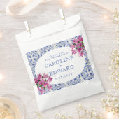 Sachets En Papier Bougainvillea Mariage méditerranéen bleu (Coupé)