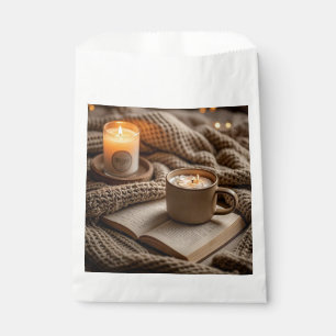 Sachets En Papier Bougies chaudes et douillettes de soirée et couver