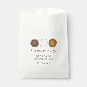 Sachets En Papier Boulangerie de beignet de beigne de beigne de crèm