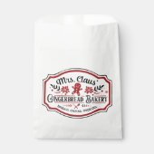 Sachets En Papier Boulangerie de biscuits de Mme Claus (Devant)