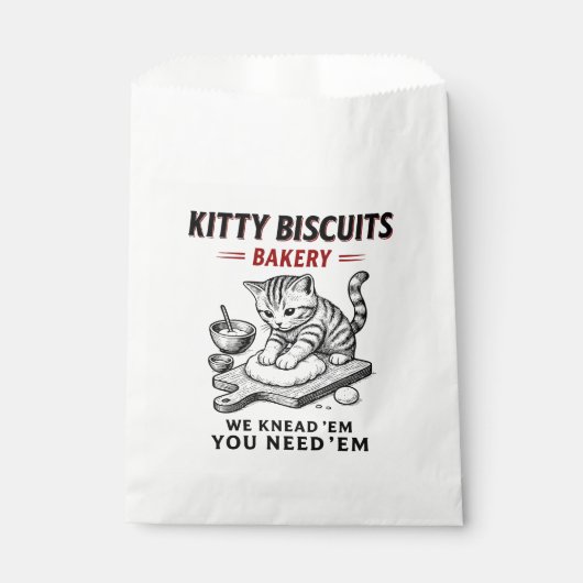 Sachets En Papier Boulangerie Kitty Biscuits (Devant)