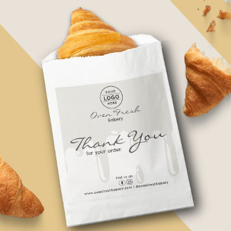 Sachets En Papier Boulangerie Whimsical Produits de boulangerie Logo
