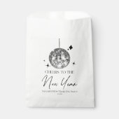 Sachets En Papier Boule Disco Argent Soirée Soirée de Nouvel An (Devant)