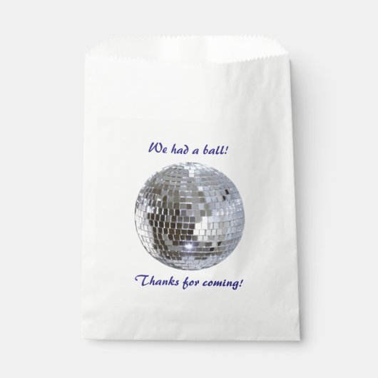 Sachets En Papier Boule Disco En Miroir 1 (Devant)
