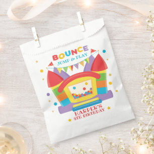Sachets En Papier Bounce House Anniversaire Arc-en-ciel