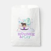 Sachets En Papier Bounce House Jump Sixième anniversaire (Devant)