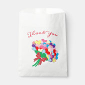 Sachets En Papier Bouquet Coeur Merci Favoriser Sac (Devant)