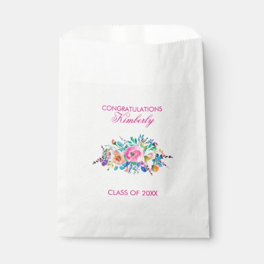 Sachets En Papier Bouquet coloré- Graduations (Devant)