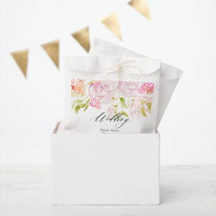 Sachets En Papier Bouquet de Rose d'aquarelle Boho