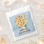 Sachets En Papier Bouquet de tournesols rustique aquarelle (Coupé)