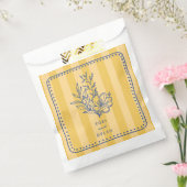 Sachets En Papier Bouquet floral Mariage en bande jaune (Scellé)