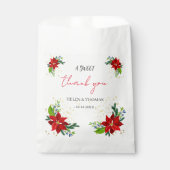 Sachets En Papier Bouquet floral Poinsettia, (Devant)
