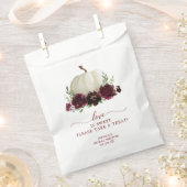 Sachets En Papier Bourgogne Citrouille Automne Favoriser Sac L'amour (Coupé)