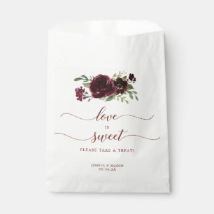 Sachets En Papier Bourgogne Citrouille Automne Favoriser Sac L'amour