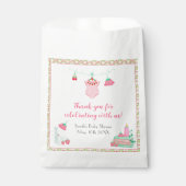 Sachets En Papier Bouteille De Fraise Avec Baby shower Motif (Devant)