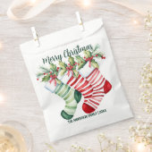 Sachets En Papier Bouts de Noël en aquarelle (Coupé)