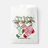 Sachets En Papier Bouts de Noël en aquarelle (Devant)