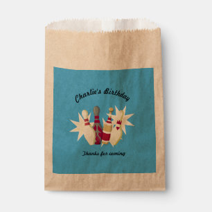 Sachets En Papier Bowling de style vintage