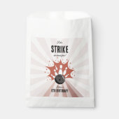 Sachets En Papier Bowling Grève Un Amusant Anniversaire Rose Gold Gi (Devant)