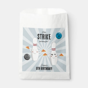 Sachets En Papier Bowling Pizza Grève Un Anniversaire de enfant Amus