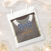 Sachets En Papier Boy baby shower autum chute bleu burlap bodysuit (Coupé)